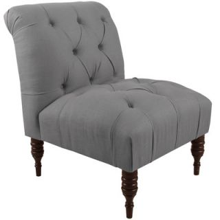 Skyline Furniture Linen Tufted Side Chair 6405LNN Color Grey