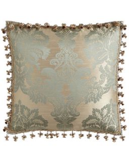 Damask Pillow w/ Onion Tassel Trim, 20Sq.   Isabella Collection by Kathy