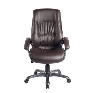 Techni Mobili High Back Synthetic Leather Executive Chair RTA 722H BK/RTA 722