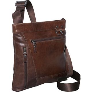 Dr. Koffer Fine Leather Accessories Rustic Zip Pocket Shoulder Bag