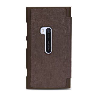 Lumia 920 Flip Cover Case (Brown)   Custom Fit Flip Case for the Nokia Lumia 920 Cell Phones & Accessories
