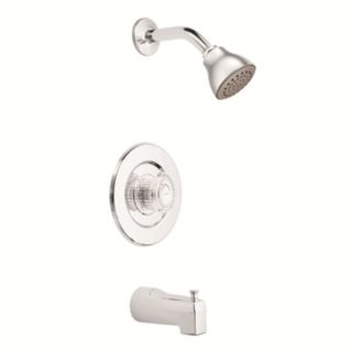 Moen Chateau Chrome 1 Handle Bathtub and Shower Faucet Trim Kit with Single Function Showerhead