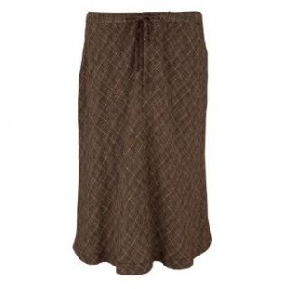 Royal Robbins Women's Leno Crinkle Plaid Skirt, Chicory, 4  Sports & Outdoors