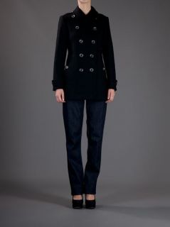 Burberry Brit Double Breasted Pea Coat