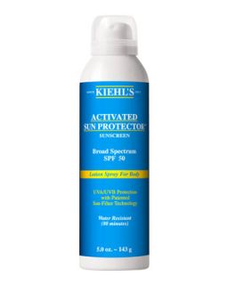 Activated Sun Protector Spray For Body SPF50   Kiehls Since 1851