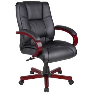 Boss Office Products Mid Back Executive Chair B8996 C / B8996 M Finish Cherry