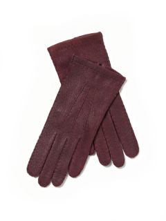 Short Peccary Gloves by Maison Fabre