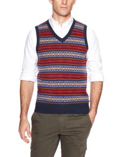 Lambs Wool Jacquard Sweater Vest by GANT
