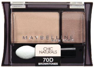 Maybelline New York Expert Wear Eyeshadow Duos, 70d Browntones Chic Naturals, 0.08 Ounce  Eye Shadows  Beauty