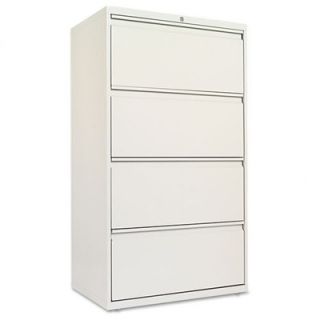 Alera 30 W x 19.25 D 4 Drawer  File Cabinet ALELF3054BL Finish Light Gray