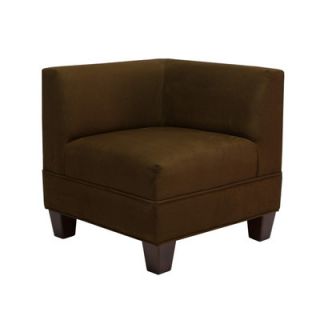 Carolina Accents Makenzie Corner Chair CA5006 CAF001 Color Chocolate