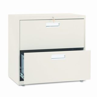 HON 600 Series 2 Drawer  File 672L Finish Putty