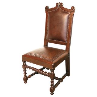 New World Trading Diego Leather Side Chair DC32