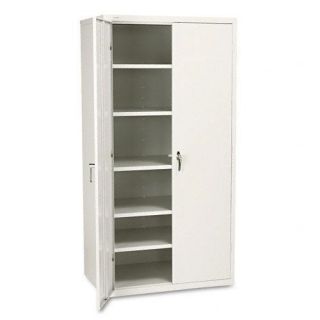 White Hon Assembled 72 inch High Storage Cabinet With Leveling Guides