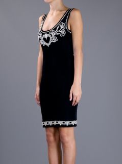 Moschino Vintage Embroidered Fitted Dress   House Of Liza