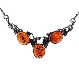 18" inch/45cm BALTIC AMBER AND STERLING SILVER 925 LADIES DESIGNER MULTI COLOURED PENDANT NECKLACE JEWELLERY JEWELRY WITH STERLING SILVER 925 STAMPED ITALIAN DESIGNER SNAKE LINK STYLE CHAIN WITH SPRING RING CLASP N028 Jewelry