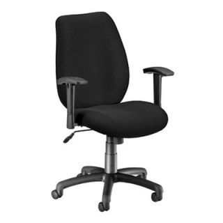 OFM Ergonomic Mid Back Office Chair with Arms 611 Finish Ebony
