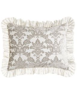 Standard Damask Sham with Ruffle   Isabella Collection by Kathy Fielder