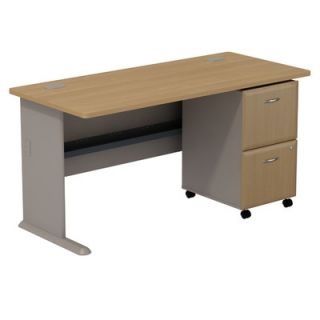Bush Series A Desk with 2 Drawer File SMA005LOSU