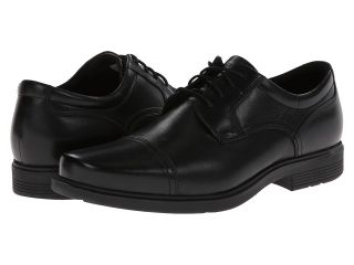 Rockport ST Cap Toe Mens Lace Up Cap Toe Shoes (Black)