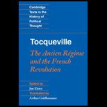 Tocqueville The Ancien Regime and the French Revolution