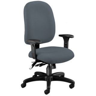 OFM Ergonomic Mid Back Task Chair with Arms 125 Finish Gray