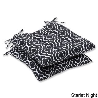 Pillow Perfect Starlet Outdoor Wrought Iron Seat Cushion (set Of 2)