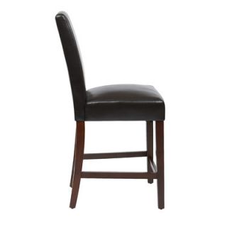 Office Star Counter Height Bar Stool MET2824 Seat Finish Espresso