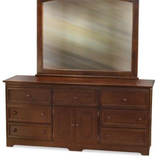 Atlantic Furniture Manhattan 7 Drawer Dresser with Mirror AC717621 Finish An