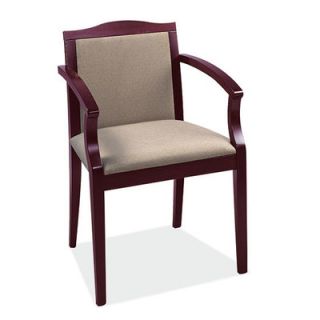 OfficeSource Summit Guest Chair with Arms 406 Frame Color Cherry, Seat Color