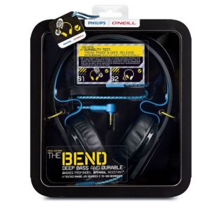 Philips ONeill The Bend Detachable Headphones   Black/Blue      Electronics