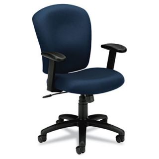 Basyx VL200 Series Task Chair with Adjustable Height Arms BSXVL220VA Color Navy