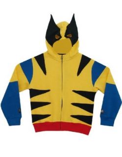 Marvel Comics Wolverine Boys Zip Up Costume Hoodie   Youth & Juvy Sizes Clothing