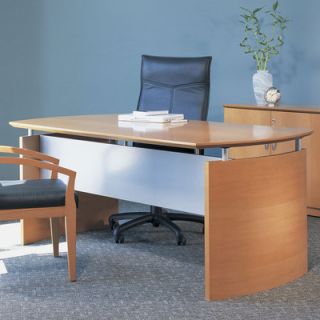 Mayline Napoli Office Desk ND72R Finish Golden Cherry, With Return Yes