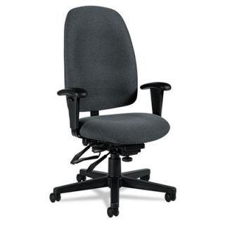 Global High Back Multi Tilter Chair with Arms GLB32173NBKPB0 Color Gray
