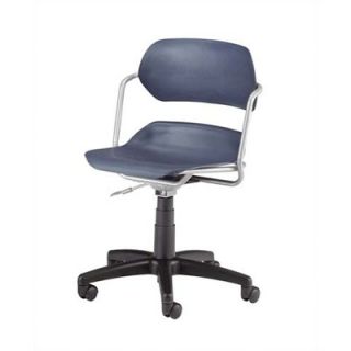 OFM Plastic Armless Swivel Office Chair with Swivel 200 A Finish Navy, Frame