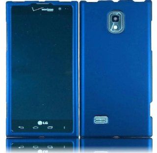 LG Optimus LTE II VS930 LG Spectrum 2 Rubberized Cover   Cool Blue Cell Phones & Accessories