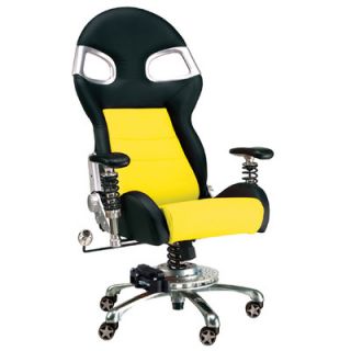 Pit Stop Furniture Chair with Lumbar Support F08000 Color Yellow
