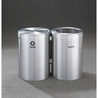 Glaro, Inc. RecyclePro Value Series Dual Unit Recycling Receptacle 2042 2 SA 