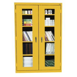 Sandusky Classic Series 46 Clear View Storage Cabinet EA4V462472 Color Yellow