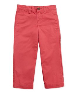 Suffield Crinkled Cotton Pants, Red, Toddler Boys 2T 3T   Ralph Lauren