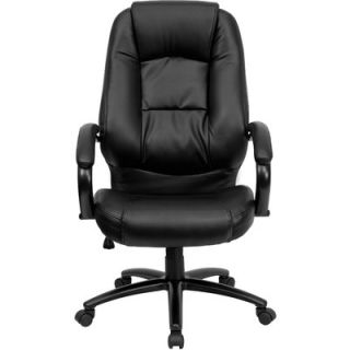 FlashFurniture High Back Leather Office Chair with Dense Padding GO710BK