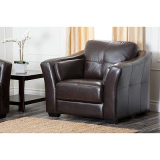 Abbyson Living Sydney Premium Leather Chair CI H040 BRN 1