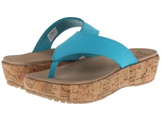 Crocs A Leigh Flip Flop Womens Shoes (Blue)
