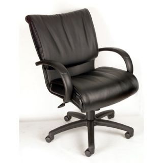 Boss Office Products Modern Mid Back Leather Executive Chair B9706 9707 Tilt