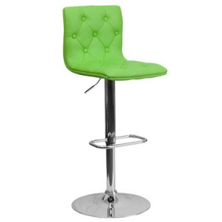 FlashFurniture Contemporary Tufted Vinyl Adjustable Height Bar Stool CH 11208