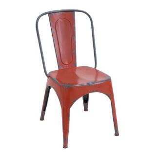 Woodland Imports Stacking Chair 5544 Finish Red