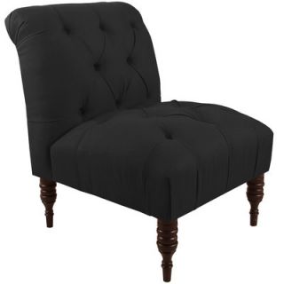 Skyline Furniture Linen Tufted Side Chair 6405LNN Color Black
