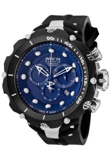 Invicta 1519  Watches,Mens Venom II/Reserve Chronograph Blue Dial Black Polyurethane, Chronograph Invicta Quartz Watches