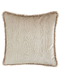 Velvet Pillow w/ Wood Grain Pattern, 18Sq.   SFERRA